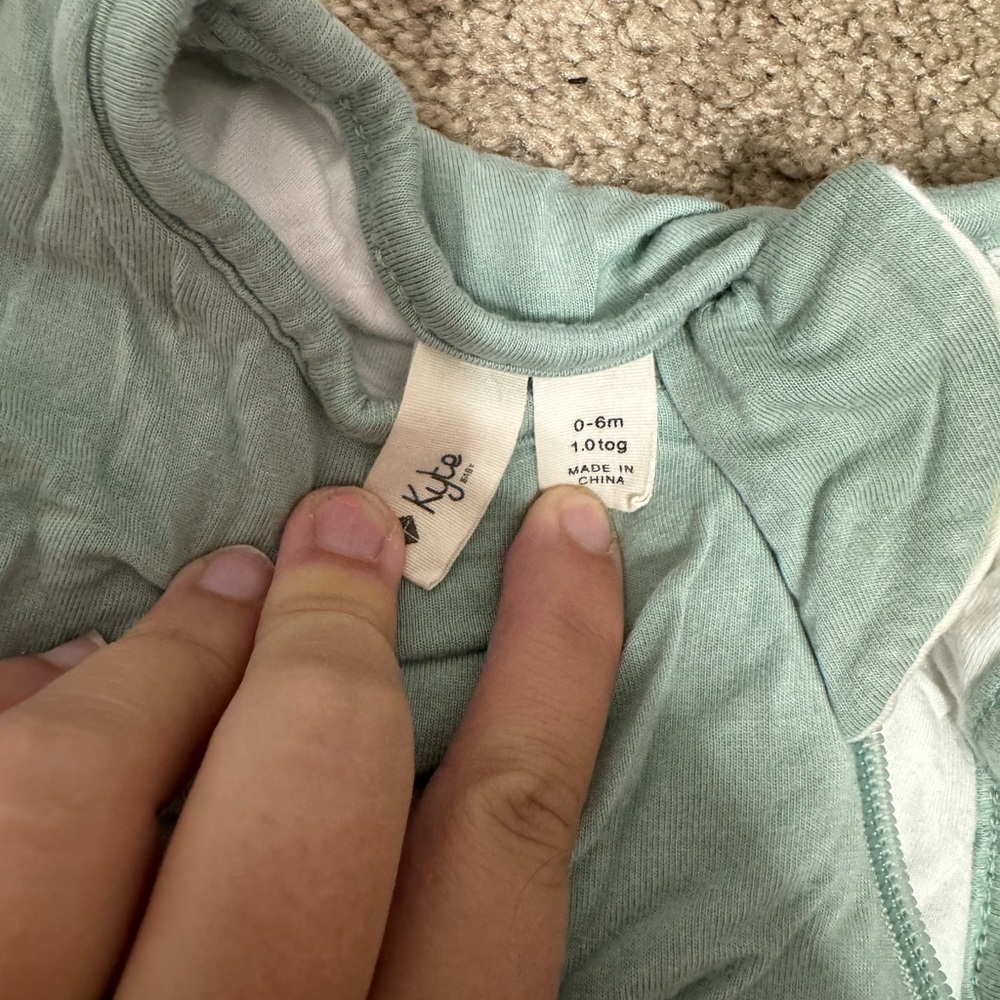 Kyte baby bamboo sleep sack 0-6m 1.0 tog